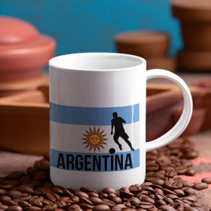 Mug Le footballeur du drapeau argentin utilise point c