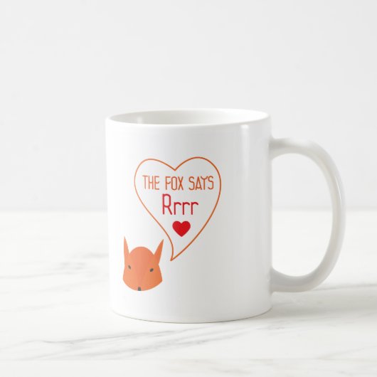 Mug le Fox indique je t'aime ! (Droite)