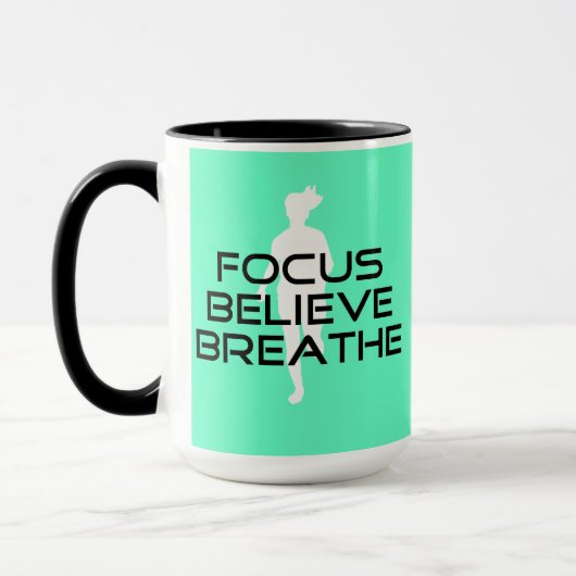 Mug Le foyer croient respirent (Gauche)