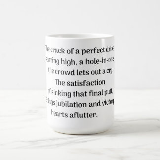 Mug Le frisson du golfeur