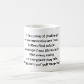 Mug Le frisson du golfeur (Centre)