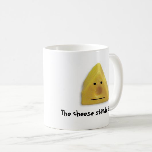 Mug Le fromage seul se tient (Devant droit)