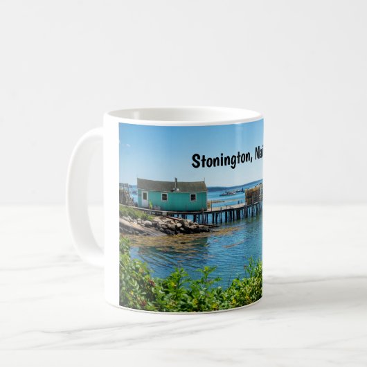 Mug Le front de mer à Stonington, Maine (Devant gauche)
