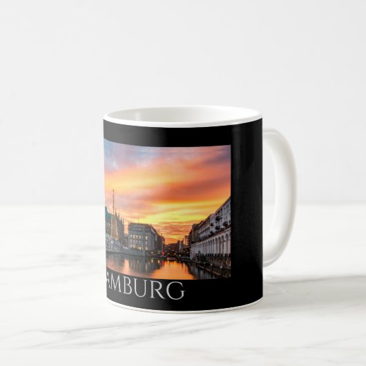 Mug Le front de mer Pittoresque de Hambourg (Devant droit)