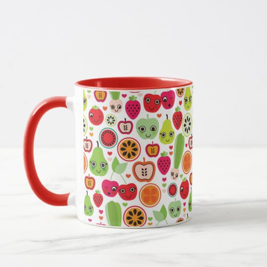 Mug le fruit badine la pomme d'illustration (Gauche)