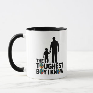 Mug Le garçon le plus dur que je connaisse Fête des pè