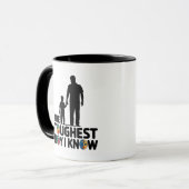 Mug Le garçon le plus dur que je connaisse Fête des pè (Devant gauche)