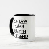Mug Le gendre L'Homme Le Mythe La Légende (Devant gauche)