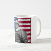 Mug Le Général Patton et le drapeau américain (Devant droit)