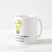 Mug Le "génie est inspiration de 1%, citation de (Devant droit)