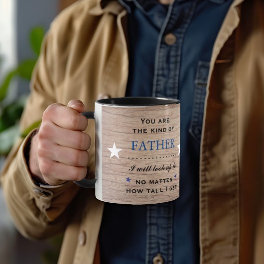 Mug Le genre de père que je peux regarder vers