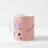Mug Le Gin Queen Rose élégant (Devant gauche)