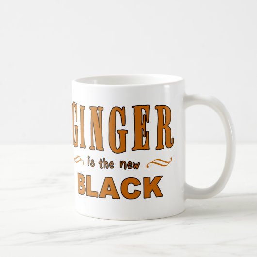 Mug Le gingembre est le nouveau noir (Droite)