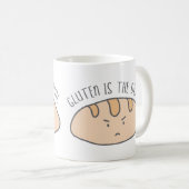 Mug Le gluten drôle est le gluten de diable libre (Devant droit)