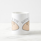 Mug Le gluten drôle est le gluten de diable libre (Centre)