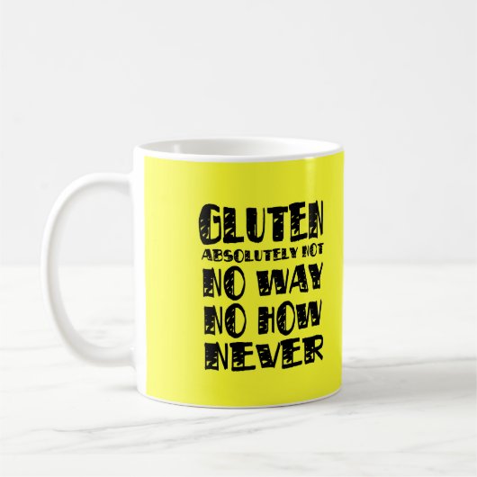 Mug Le gluten ne libèrent aucune manière aucune (Gauche)