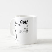 Mug Le golf est mon jeu ! (Devant gauche)