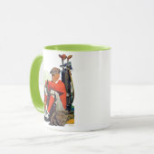 Mug Le golfeur a continué l'attente (Devant gauche)