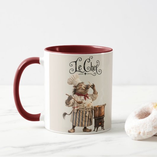 Mug Le gourmet phacochère (Avec donut)