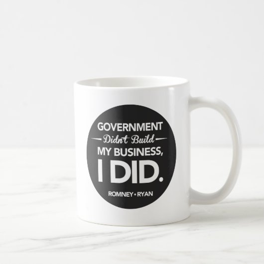 Mug Le gouvernement n'a pas construit mon bouton de (Droite)