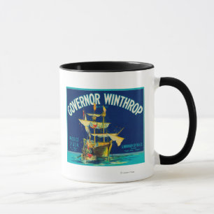 Mug Le Gouverneur Winthrop Apple marquent (bleu) -