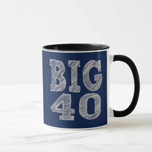 Mug Le grand 40 quarantième anniversaire (Droite)
