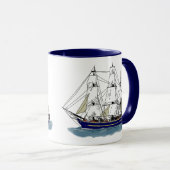 Mug Le Grand Bleu - Grand Navire (Devant droit)