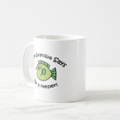 Mug Le grand grand-papa dit que je suis un gardien (Devant gauche)