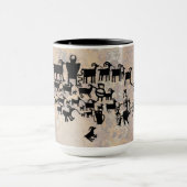 Mug Le grand panneau pétroglyphe de chasse (Centre)