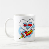 Mug Le grand-papa d'amour badine l'avion (Gauche)