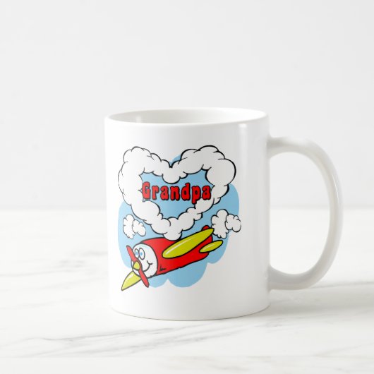 Mug Le grand-papa d'amour badine l'avion (Droite)
