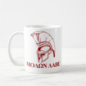 Mug Le Grec spartiate viennent lui prendre Molon Labe (Gauche)