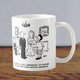 Mug Le greffier demande à la mariée de cesser de jurer