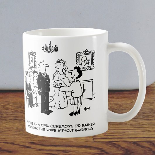 Mug Le greffier demande à la mariée de cesser de jurer