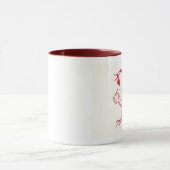 Mug Le griffonnage de coque font à l'aube (Centre)