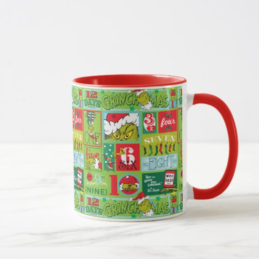 Mug Le Grinch | 12 Jours de motif Grinchmas (Droite)