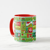 Mug Le Grinch | 12 Jours de motif Grinchmas (Devant gauche)