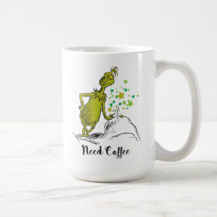 Mug Le Grinch Besoin de café drôle