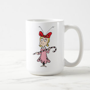 Mug Le Grinch Cindy-Lou Who - Tenant un bâton de bon