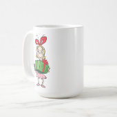 Mug Le Grinch | Cindy-Lou Who - Tenant un cadeau (Devant gauche)