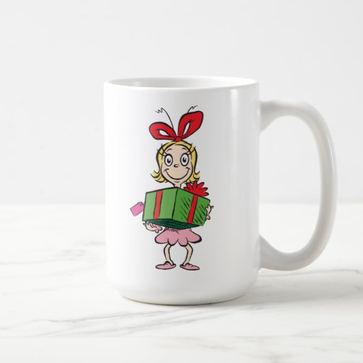 Mug Le Grinch | Cindy-Lou Who - Tenant un cadeau (Droite)