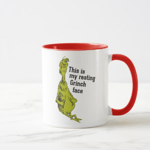Mug Le Grinch   Drôle de visage de Grinch au repos