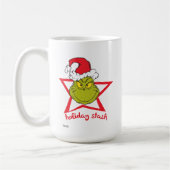 Mug Le Grinch | Étiquette de vacances (Gauche)