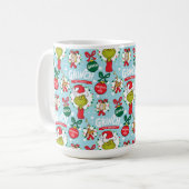Mug Le Grinch | Motif Joyeuses Fêtes (Devant gauche)