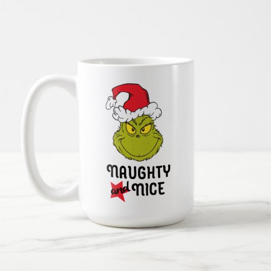 Mug Le Grinch | Naughty et Nice (Gauche)