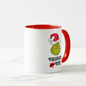 Mug Le Grinch | Naughty et Nice (Devant droit)