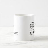Mug Le Groom Elegant Noir Script Ecriture Mariage Cof (Centre)