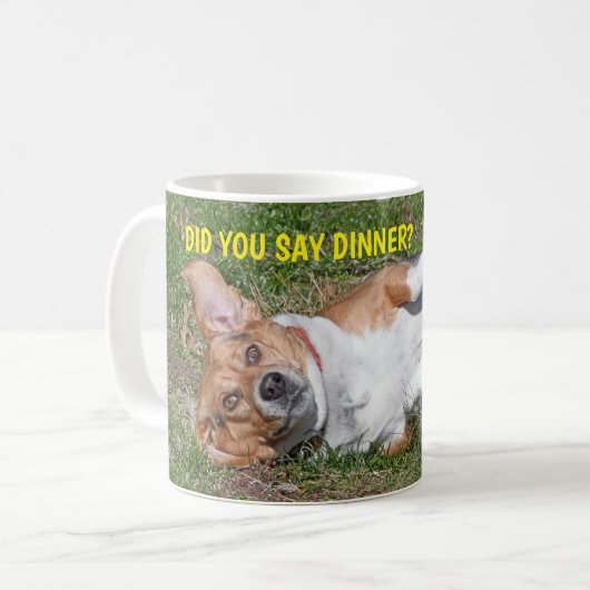 Mug Le gros beagle drôle vous a faits pour indiquer le (Devant gauche)