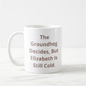 Mug Le Groundhog Décide Personnalisable (Gauche)