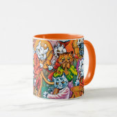 Mug Le groupe joue, Louis Wain (Devant droit)